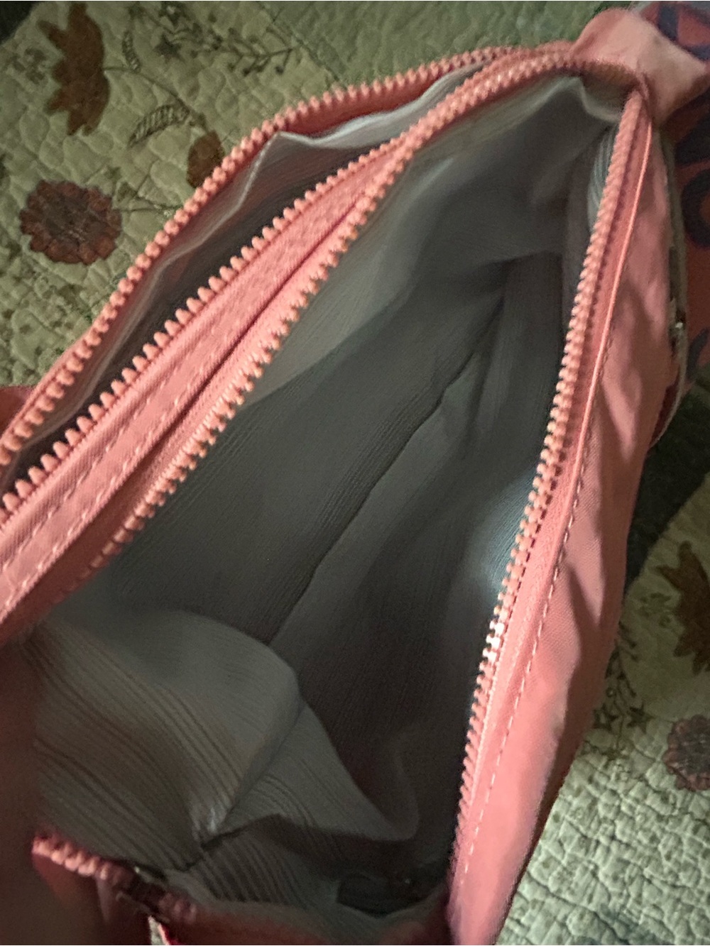 Kipling Rose Pink Nylon Crossbody Bag with Front Zip Pockets - Picture 8 of 13